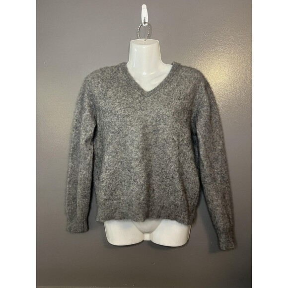 Grant Thomas Sweater Womens Medium Gray Pullover 100% Cashmere Two Ply Hong Kong - Picture 1 of 10